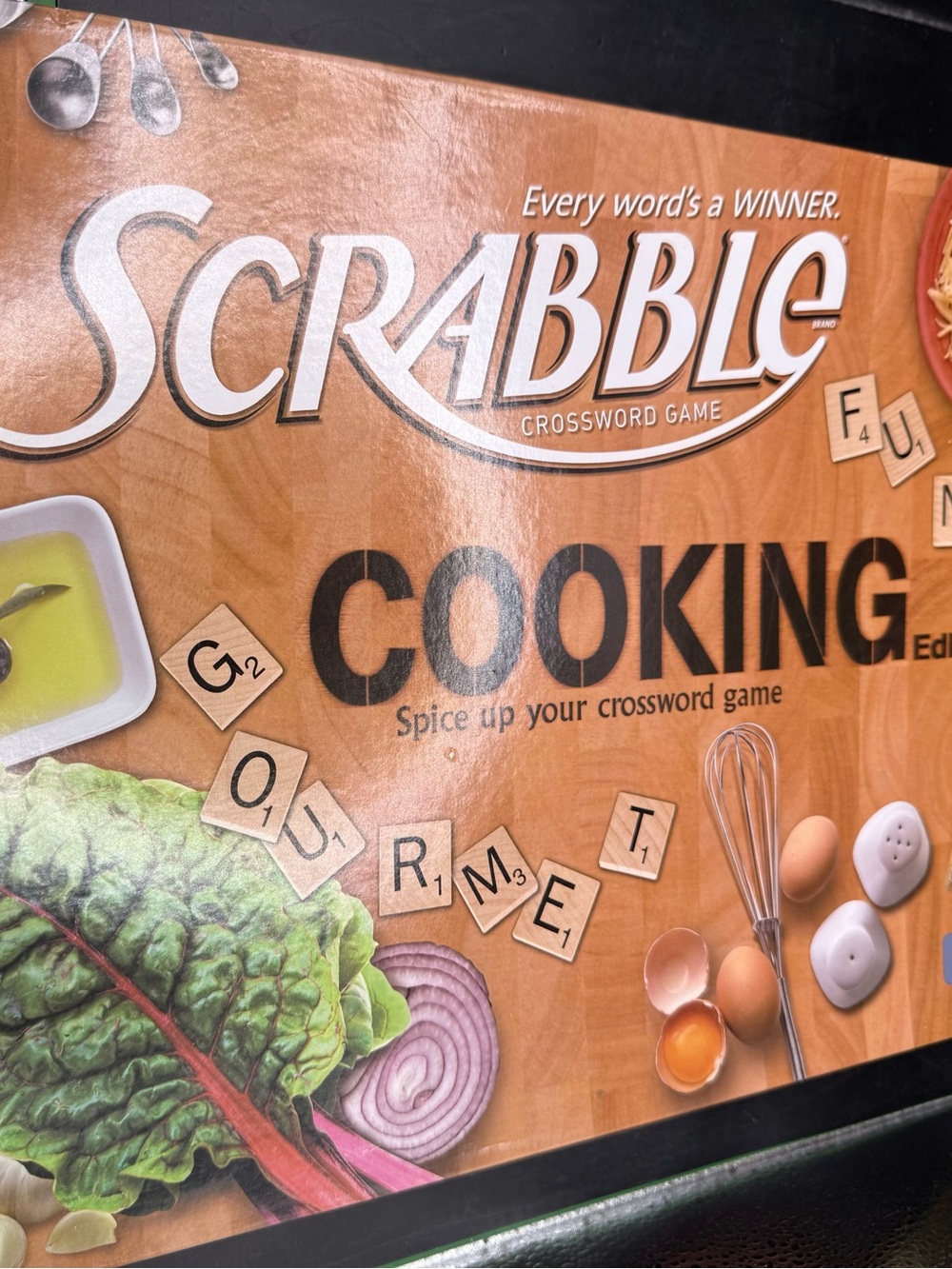 Scrabble Cooking Edition Board Game